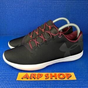 🔴 UNDER ARMOUR STREET PRECISION Women Size 8.5 Black Running Shoes 1274413-005